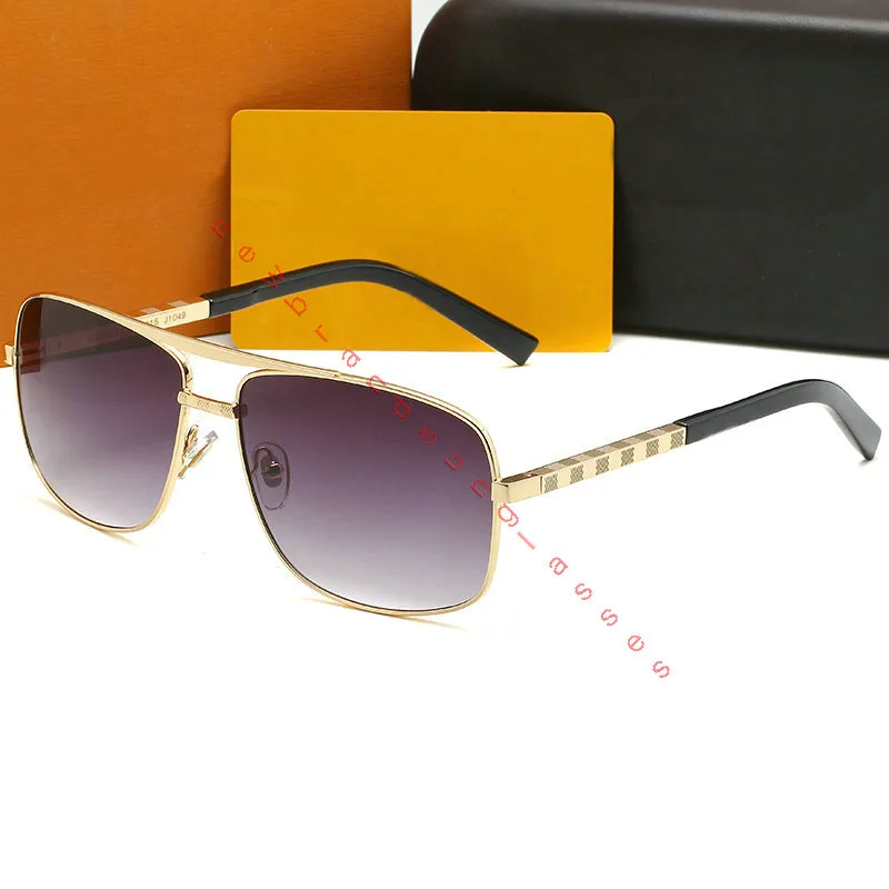 Neue Männer desing Attitude Sonnenbrillen beliebte Mode quadratische Sonnenbrille Pilot Metallrahmen Beschichtung Objektiv Schutzbrille Stil UV400 Frauen Sonn2573