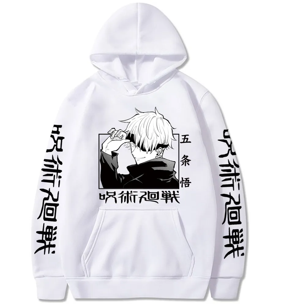 Jujutsu Kaisen 2021 Hot Anime Hoodie z długim rękawem Loose Harajuku Streetwear Hip Hop Unix Y0319