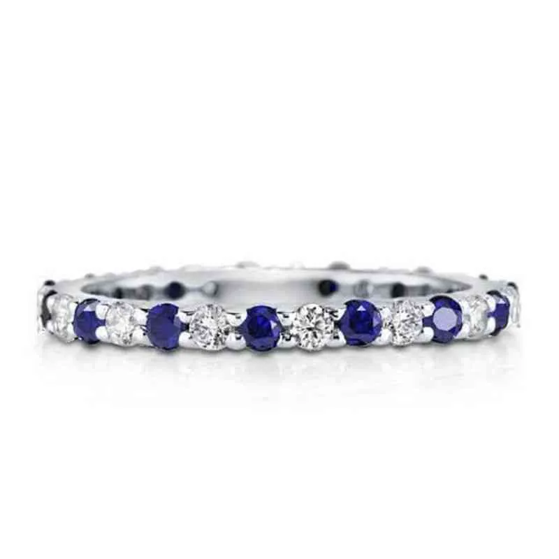 OEKDFN 100% 925 Sterling Silver Ring Sapphire Ruby Emerald Gemaakt Moissanite Gemstone Wedding Engagement Rings fijne sieraden
