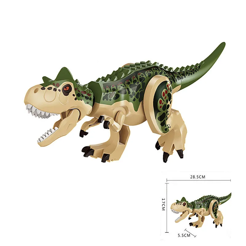 Jurassic Park World 2 blocs de construction dinosaures figurines briques tyrannosaure Rex Indominus Rex I-Rex assembler des jouets pour enfants pour garçons C233M