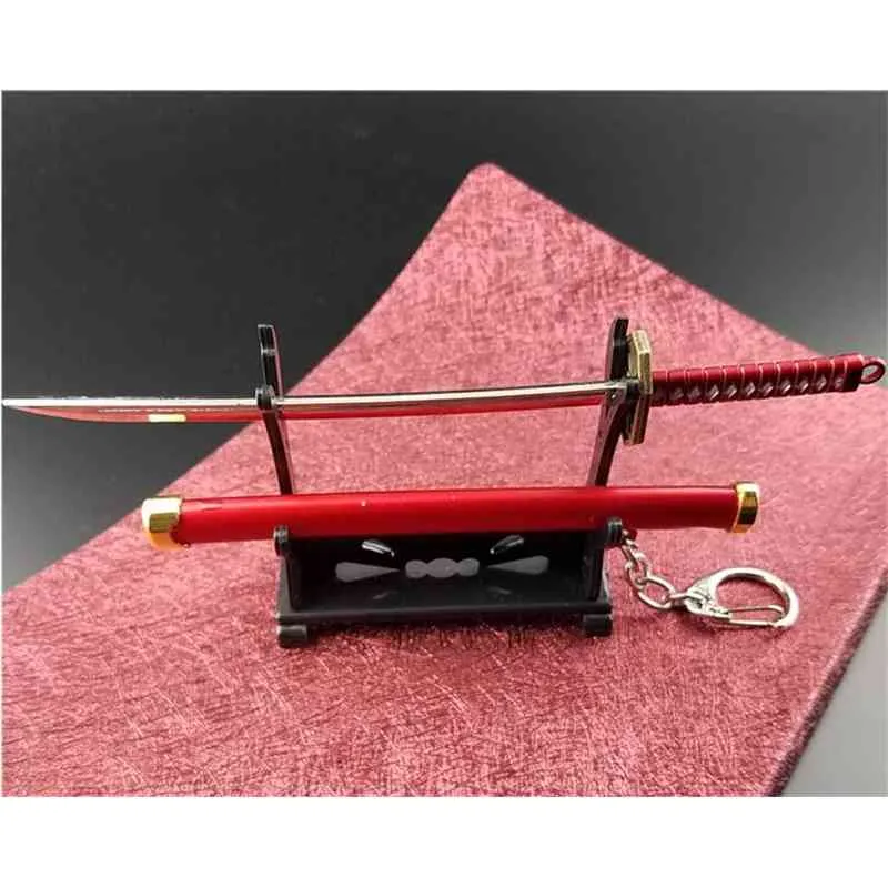 7 Styles Roronoa Zoro Sword Keychain For Women Men Buckle Toolholder Scabbard Katana Sabre Car Keyrings Gift Key Chains Q-053