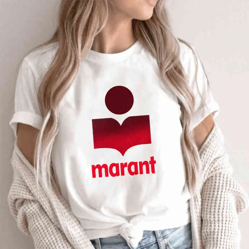 Fashion Women T-shirt Designer T-shirt Marant Femme T-shirt vrouwen katoen harajuku t-shirt o-neck vrouwen causale maranttshirts mode losse tee t-shirt c 835