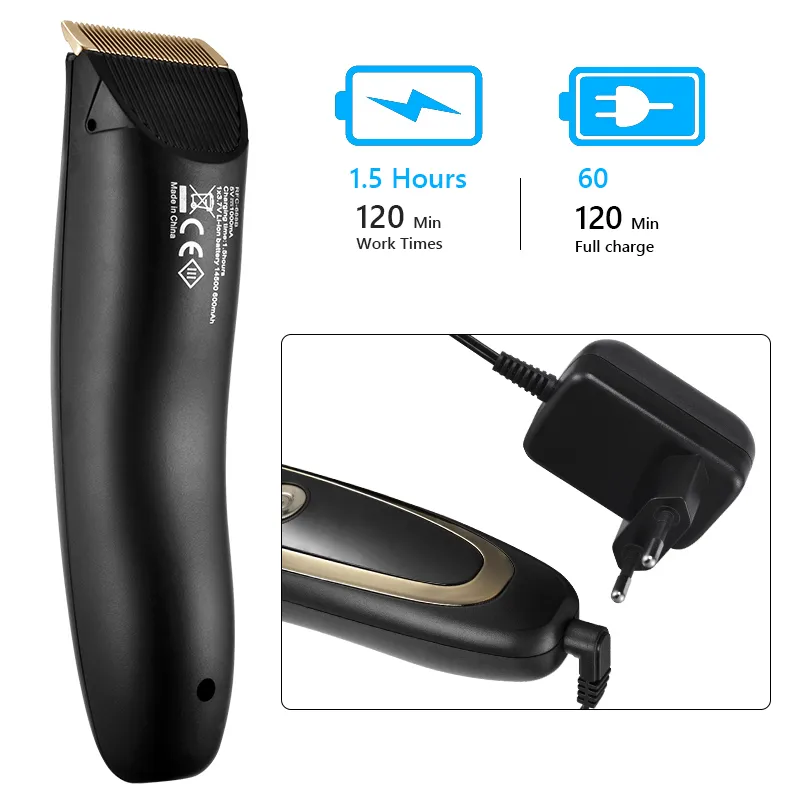 Professional Digital Hair Trimmer Rechargeable Electric Clipper Men s Cordless cut Adjustable Ceramic Blade Man Shaver 220712