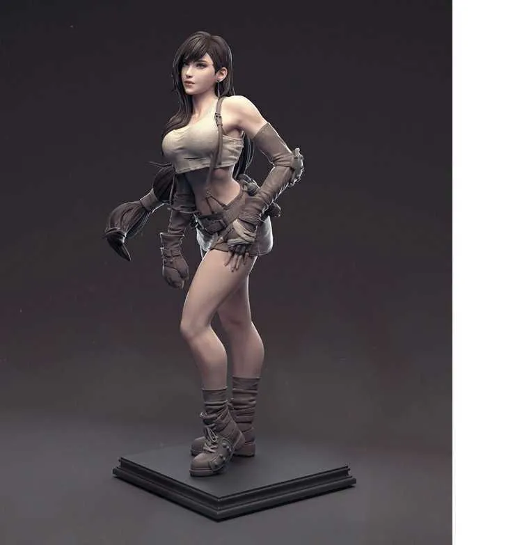 Harts Figur Kit 1/6 SALE FFVII FINAL FANTASY VII DI FA FF7 TIFA OMålad garage hartsmodellsamling Toys Doll Present