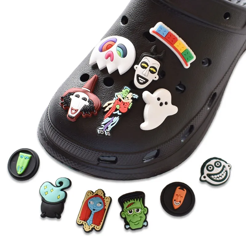 Wholwsale Halloween Party CrocSJibbits Clog Charms for Shoe Buckcle Decoration Braclet Part Give Away