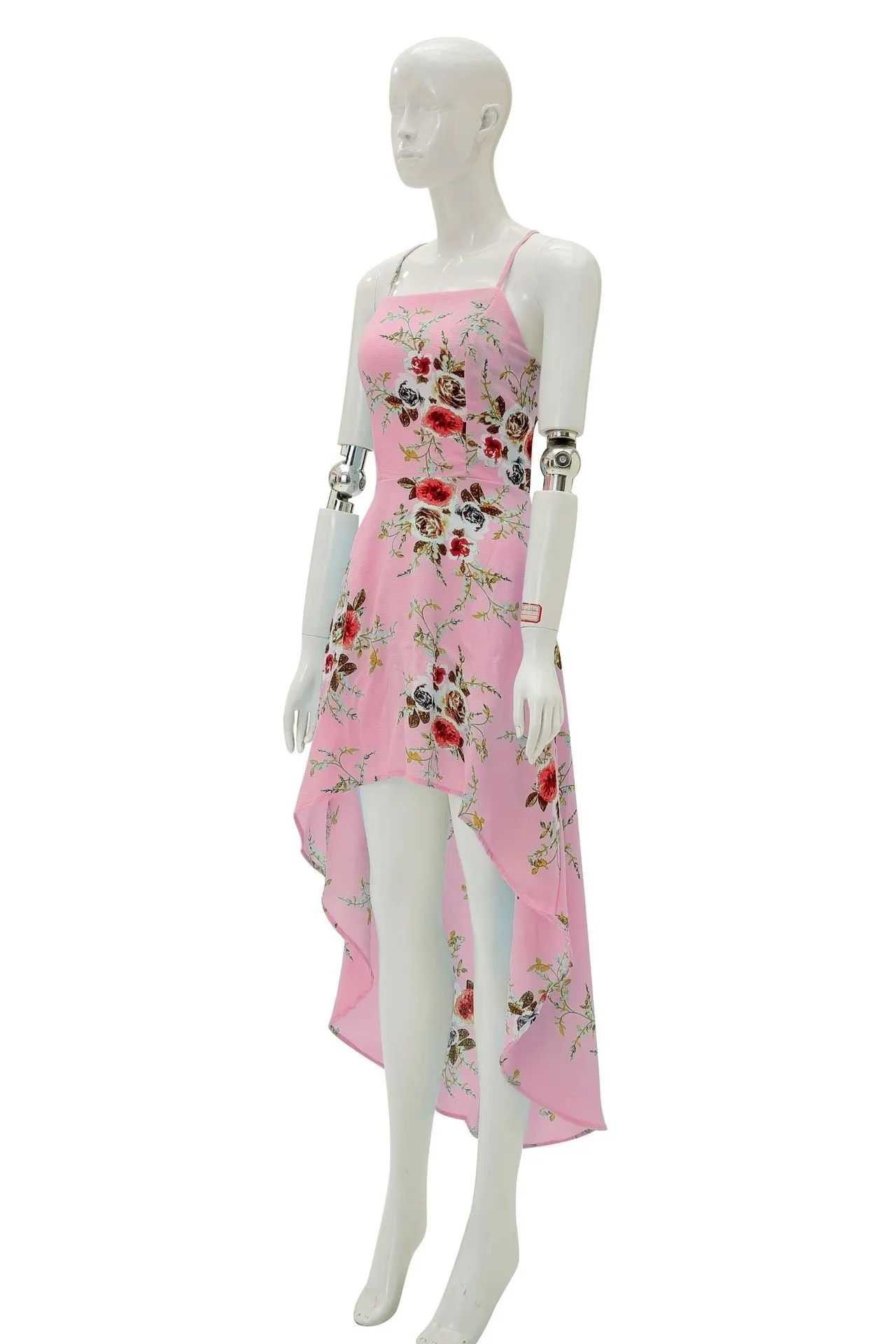 Summer Fashion Women Sling Abiti Casual Backless Dress Ladies Floral Printed Dress Abiti a coda di rondine Slim Beach Dress X0521