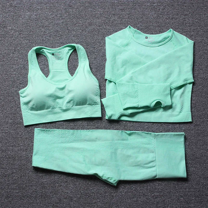 Sport Outfit for Women swear Workout Clothes Gym Clothing Yoga Set Suit Fitness 210802