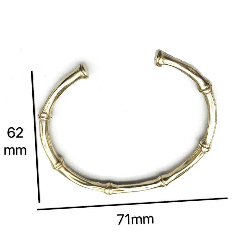 bamboo branch bracelet brass (7)