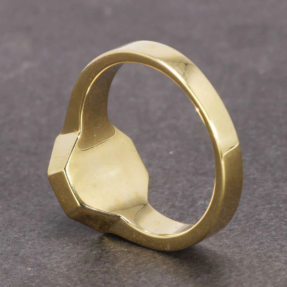 Anéis masculinos vintage feitos à mão com pedra lápis-lazúli natural hexágono anéis de cobre para homens cor de ouro puro retrô joias exclusivas 210923606409
