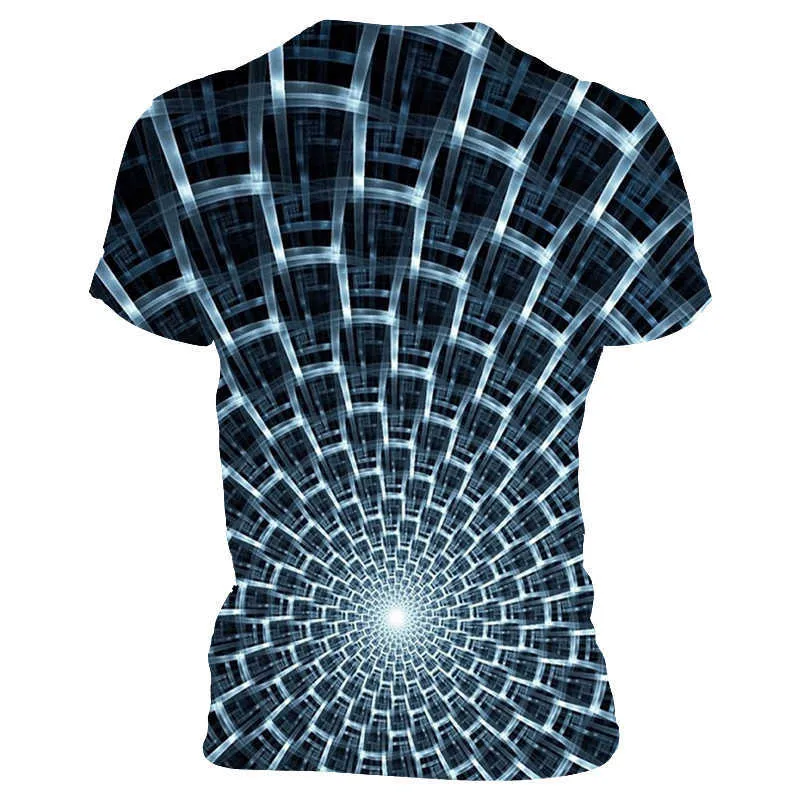 2021 Zomer Heren Casual Mode 3D Gedrukt T-shirt Gepersonaliseerde Digitale Herenkleding X0621
