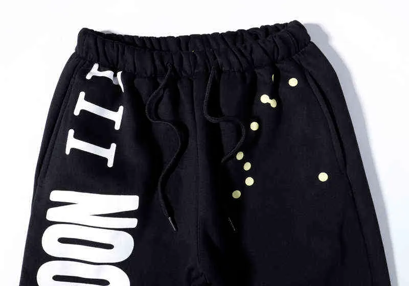 子供Cudi Moon Sweatpantsヒップホップ男性女性Cpfm.xyzストリートウェアウェーブポイントプリントジョガーズパンツ原宿フリースファッションズボンG1217