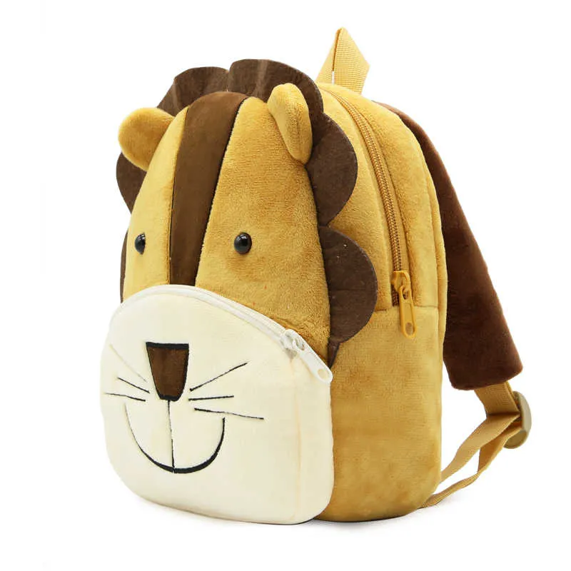 3D Cartoon Peluche Enfants Sacs À Dos Maternelle Cartable Animal Enfants Sac À Dos Sacs D'école Filles Garçons 220210