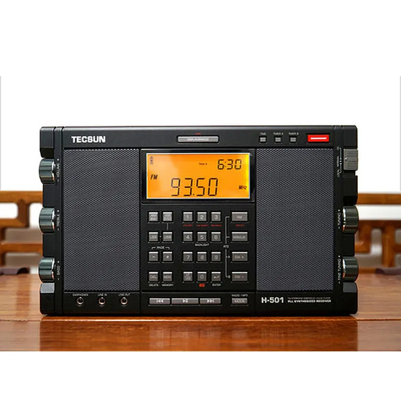 Tecsun H501 récepteur Radio stéréo Portable pleine bande FM SSB haut-parleur double corne avec lecteur de musique facile à utiliser 1848678