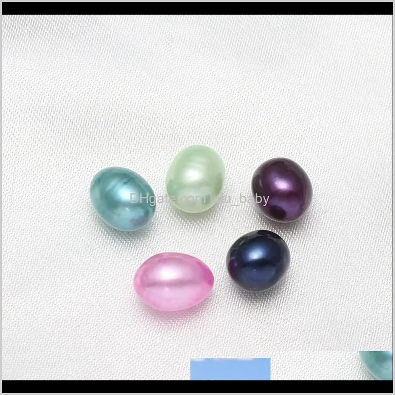 natural single pearl oysters with triplets pearls beads 10 meaningful color pearl for birthday gift pearl party (6-8mm,3pcs/oysters )