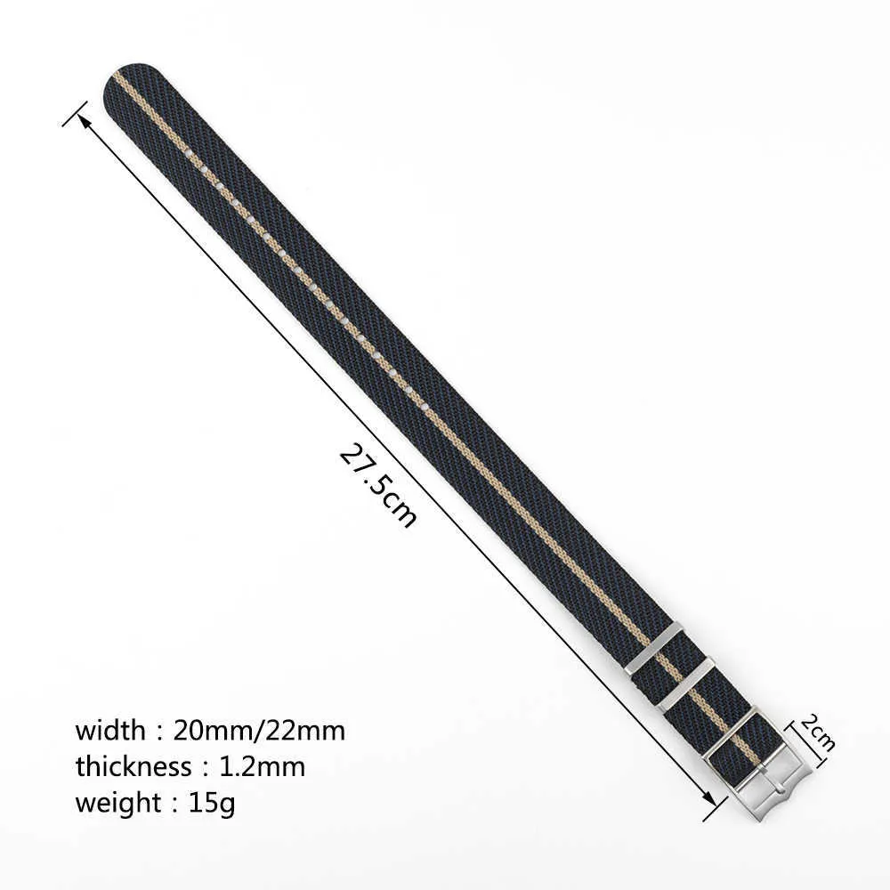 20 mm 22 mm NAVO horlogeband nylon premium veiligheidsgordel vervangen gevlochten voor Tudor Fabric Watch Band H091540714201751993