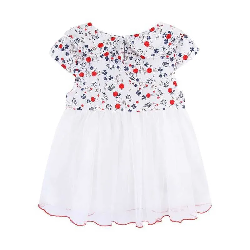 Mudkingdom blommig baby flicka klänning kinesisk stil qipao sommar för barn kläder tulle tryck tjejer es toddler kläder 210615