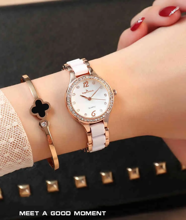 Luxury Quartz Female Wrist Watches Fashion Casual Diamond Ladies Watch Gifts For Women Clock With Box Reloj Mujer