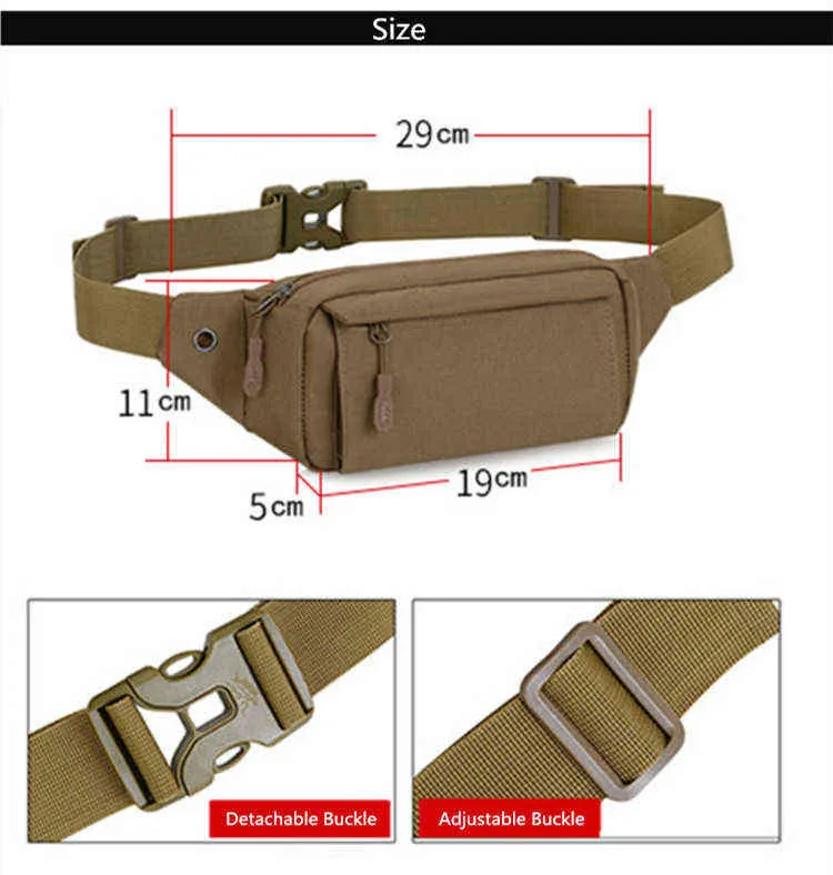 Fengdong Men Small Waist Bag Anti Furmi Mini Travel Outdoor Sport Celfry Cell Celt Pack con jack auricolare 211027268T