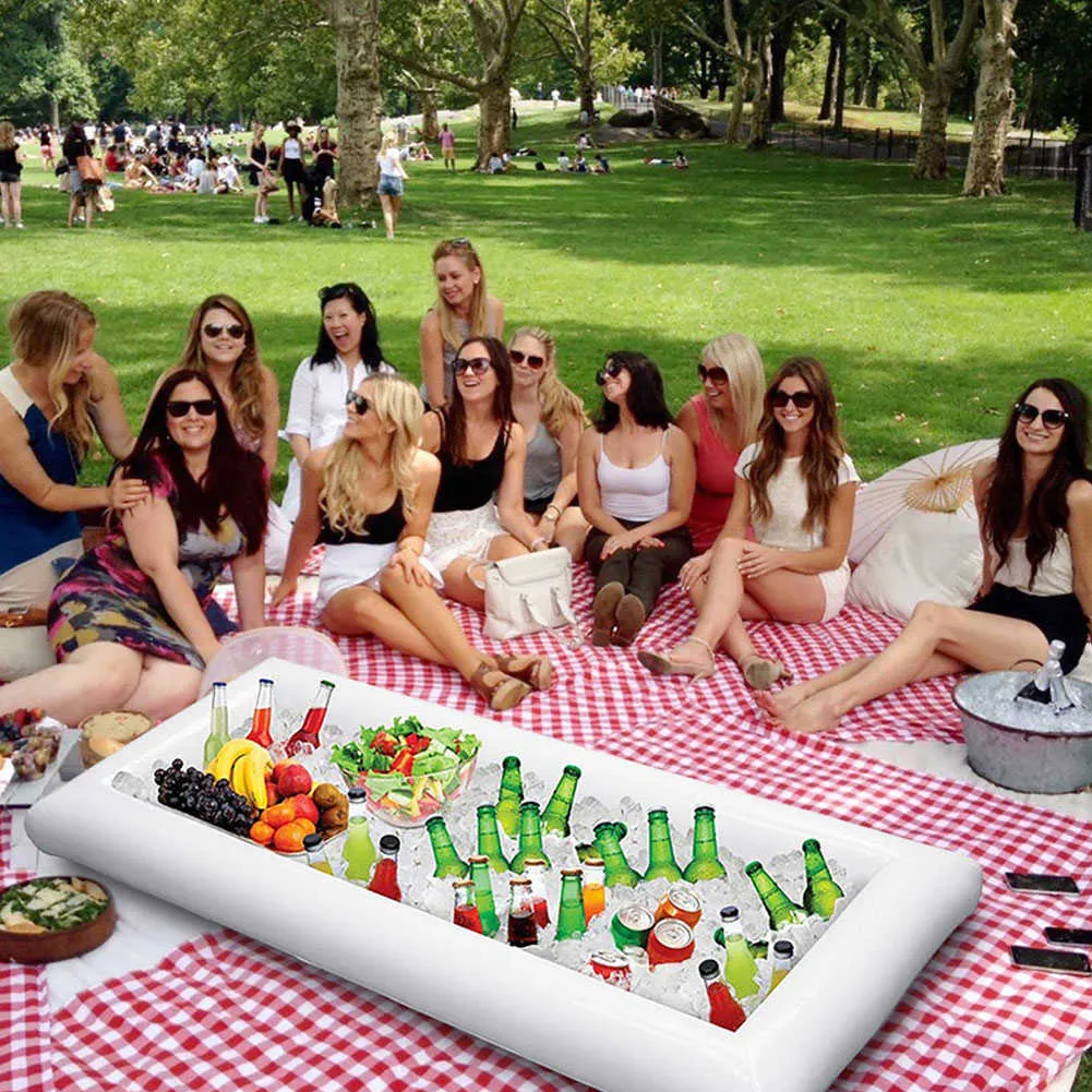 Opvouwbaar zwembad vlotter biertafel drinkkoeler tafel bar balk bak strand