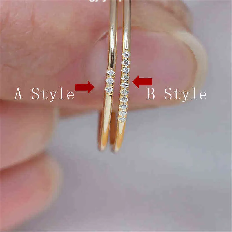 14K Gold Filled Zircon Rings Knuckle Boho Jewelry Anillos Mujer Bague Femme Minimalism Anelli Donna Aneis Ring For Women 211217