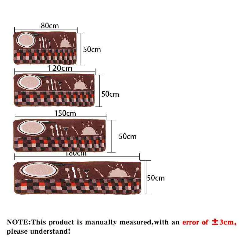 나이프 포크 부엌 매트 미끄럼 방지 카펫 가정용 휴식 러그 긴 도어 패드 패션 러그 211109
