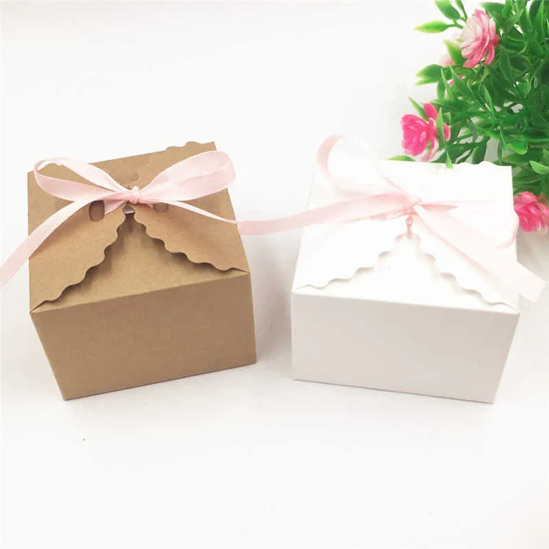 SKTN 5/10 / 30 Stks Retro Kraft Gift Box Candy Boxes Snackboxen voor Candy  Cake  Jewelry  Gift  Toy  Party Packing Box DIY Gift Box Y0606