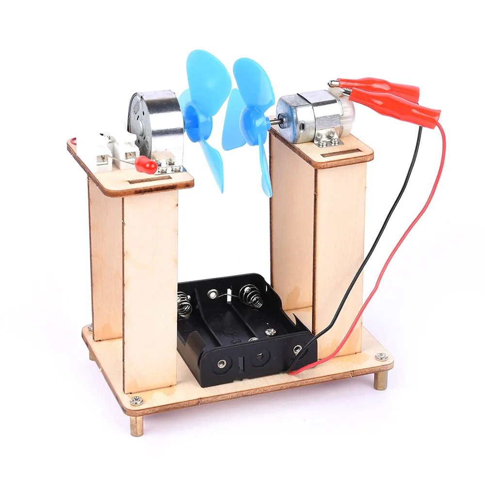 DIY Barnvetenskap Experiment Små uppfinningar Sammansatta Modeller Leksaker Utbildningsinlärningsverktyg Kit-Wind Power Generation Toys