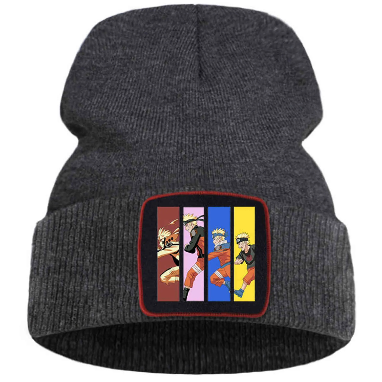 NRT Knitted Hats Running Japan Anime Beanie Hat Casual SimpleWinter Hats Hip Hop Unisex Knitted Cap Outdoor Cotton Bonnet Hats Y21111