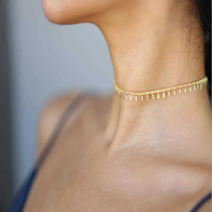 15 Style prosty perełowy łańcuch Choker Naszyjnik kryształowy ludź