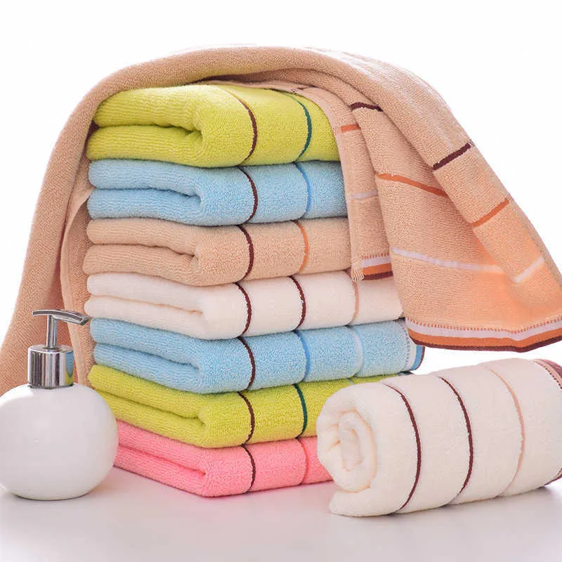 5 pçs / conjunto toalha de algodão adulto absorvente lenços de secagem rápida corpo face toalhas de mão toalhas de toalhas de bebê facecloth 35 * 75cm tj1699 210728