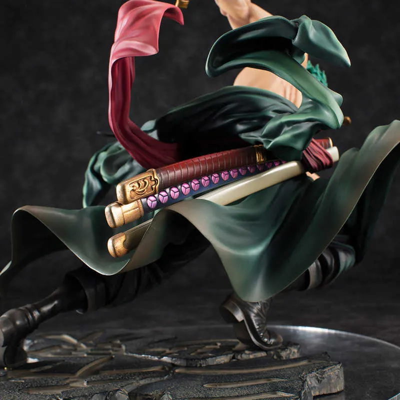 日本のアニメワンピースRORONOA ZORO FIGRINE 2スタイルコンバットVer PVCアクションモデルコレクションクールスタントフィギュアQ06213261680