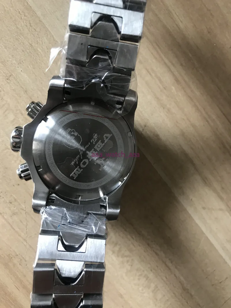 Ongeslagen Gen III Skull Zwart Stalen Chronograaf Japans uurwerk 52 mm Horloge Nieuwe Klok Gifts217O