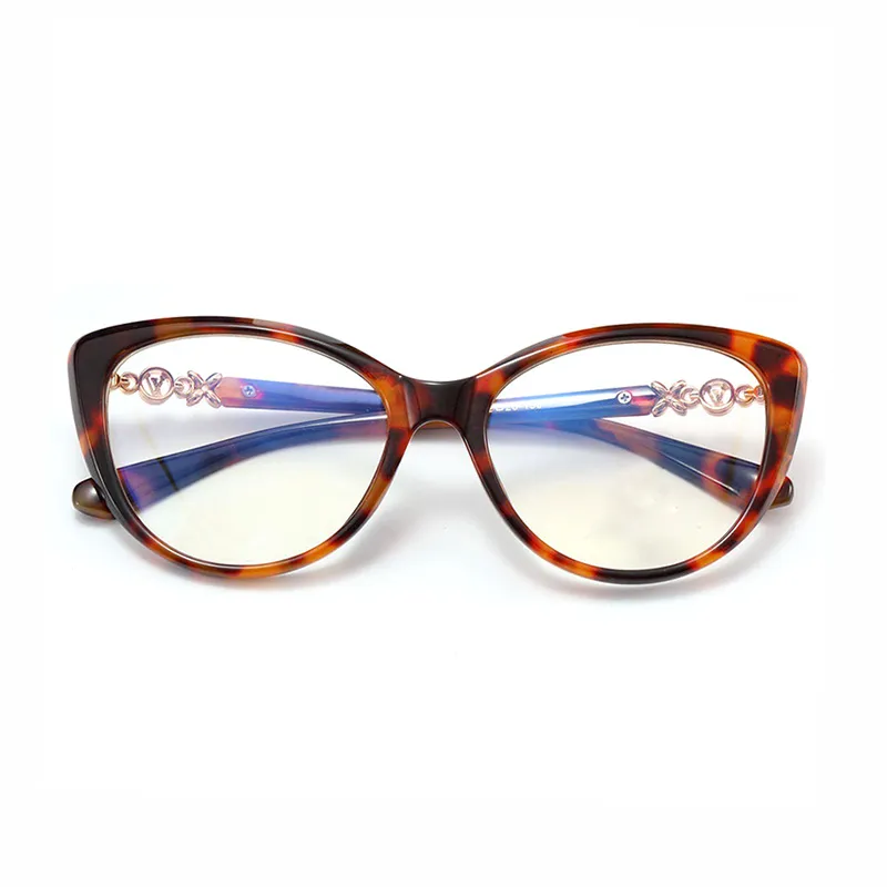 occhiali da uomo Occhiali da sole classici Amber Cat Eye donna occhiali da vista anti-luce blu computer Occhiali di sicurezza stile vintage intero k200T