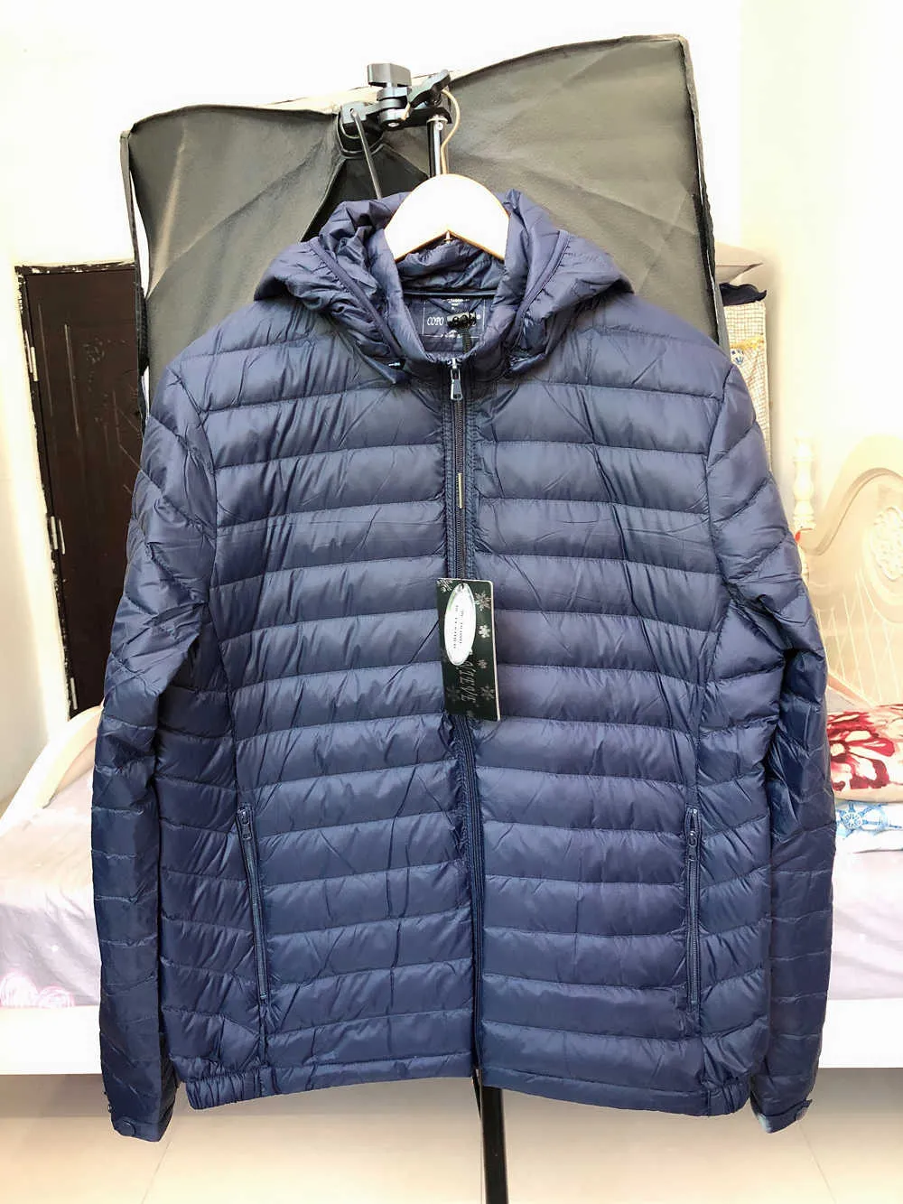 Automne Hiver Ultra Light à 90% Blanc Duck Down Retirez l'homme à capuche manteau Jqueta Masculino Chaqueta Hombre Puffer Men Men Down Down 211015