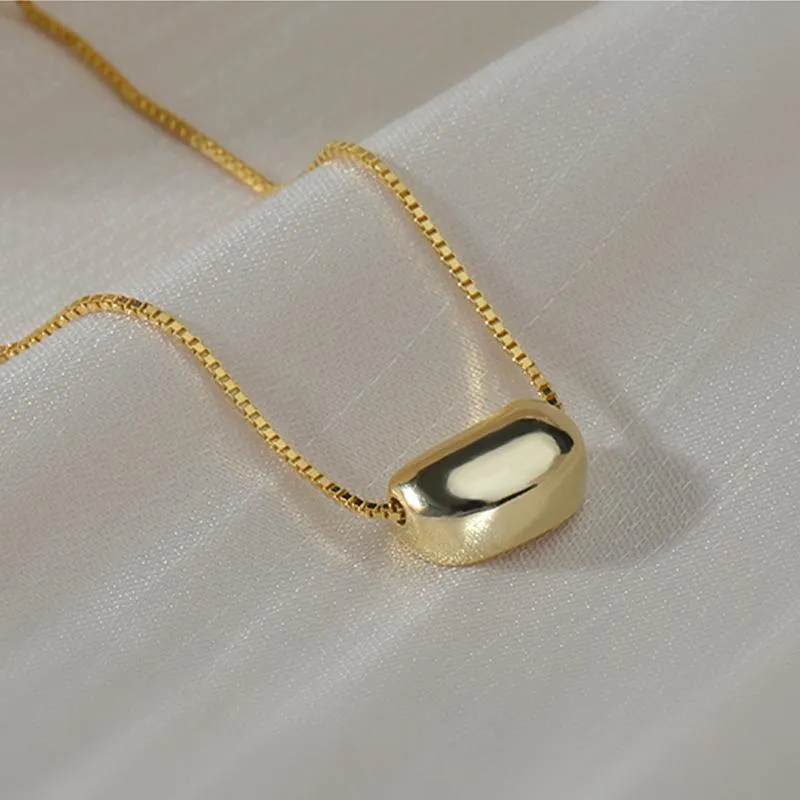 Подвесные ожерелья титановая сталь ожерелье темперамента Фаза фасоли цепь ключицы для женщин модные украшения подарки Trendy278t