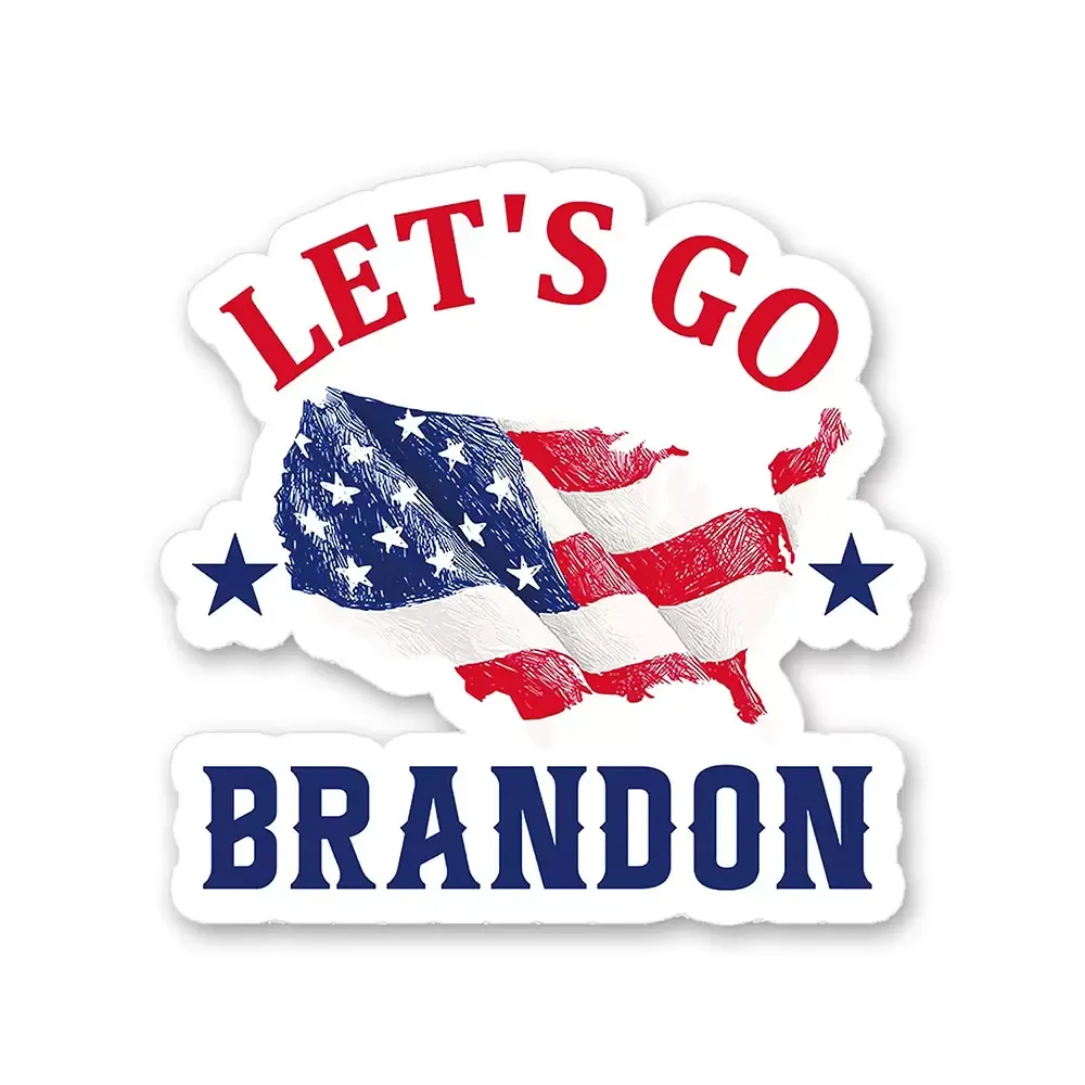 Gitelim Brandon Stickers Bayrakları Araba Cep Telefonu Bardaklar için Evrensel Etiketler Dekorasyon EV591W