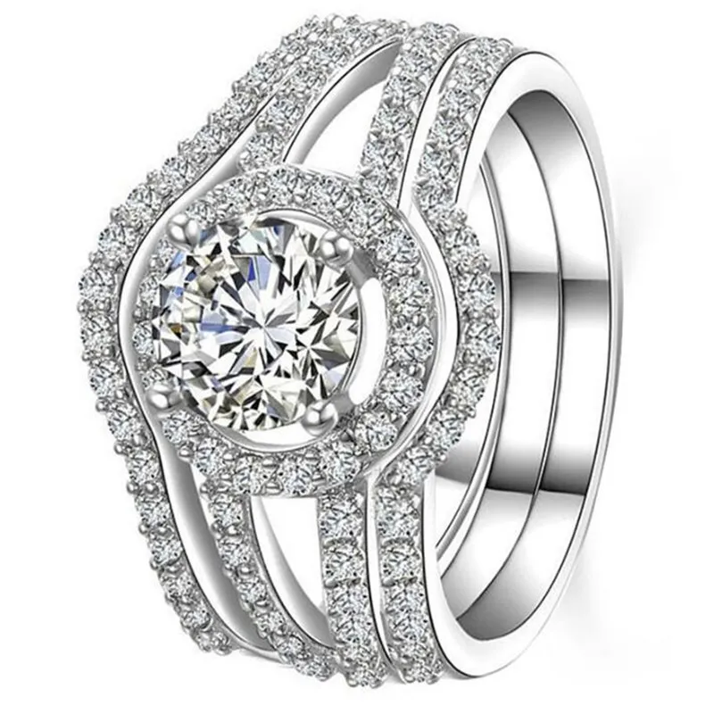 2022 Choucong Brand Wedding Pierłówki luksusowa biżuteria 925 srebrne okrągły cut biały topaz cz diamentowe kamienie wieczne impreza WOM262I