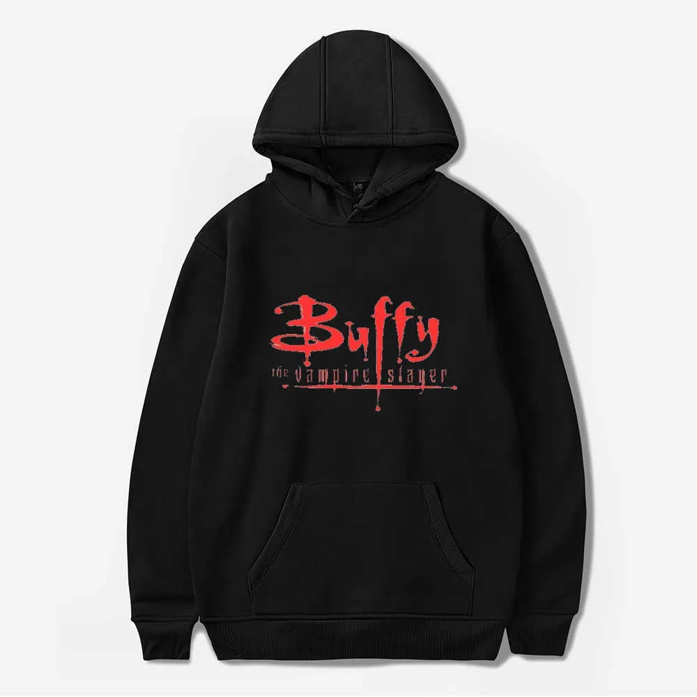 Yeni TV Buffy Vampir Slayer Tişörtü Moda Erkekler / Kadınlar Rahat Kazak Erkek / Kızlar Streetwear Hoodie Y2K Giysi Çocuklar H0910 Tops