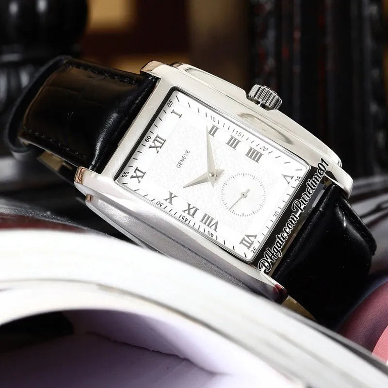 2022 Gondolo 5124G Automatyczna męska zegarek Rose Gold White Teksturowane markery rzymskie brązowe skórzane pasek 5 zegarków puretime0186n