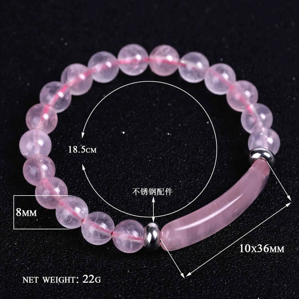 Bijoux Bijoux 팔찌 Pont Cristal Rose Tigre Oeil Pierre Verte Dongling Bracelets Bracelets