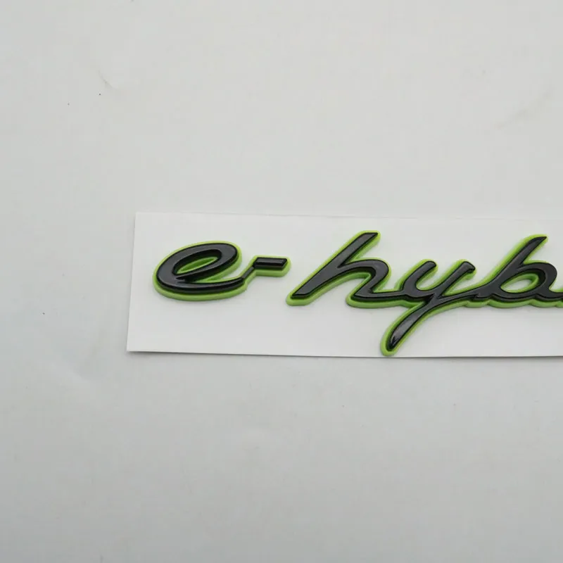 För E-Hybrid Emblem Car Logo Sticker Side Fender Letter Badge Decal Namnplatta310Z