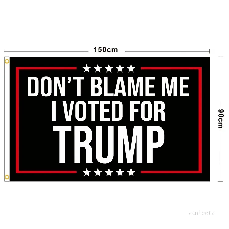 Party Supplies Trump flags 2024 US presidential election flag DONT BLAME ME I VOTED FOR TRUMP 90*150cm T2I52147