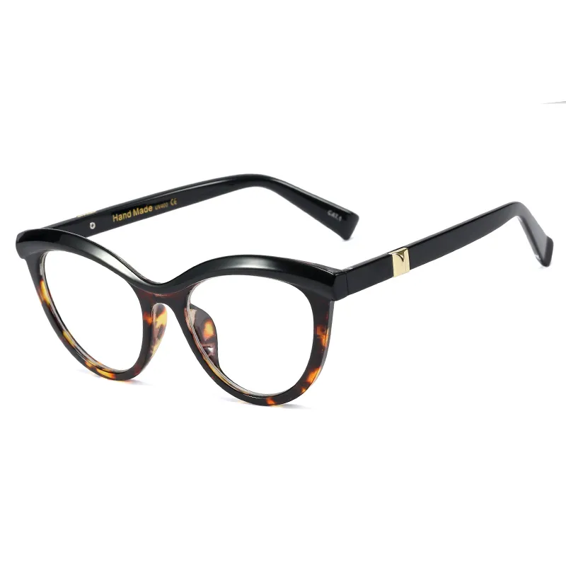 Small Amber Cat Eye Classic Polarised Solglasögon för kvinnor Män Vintage Style Safety Glasses T97565207Q