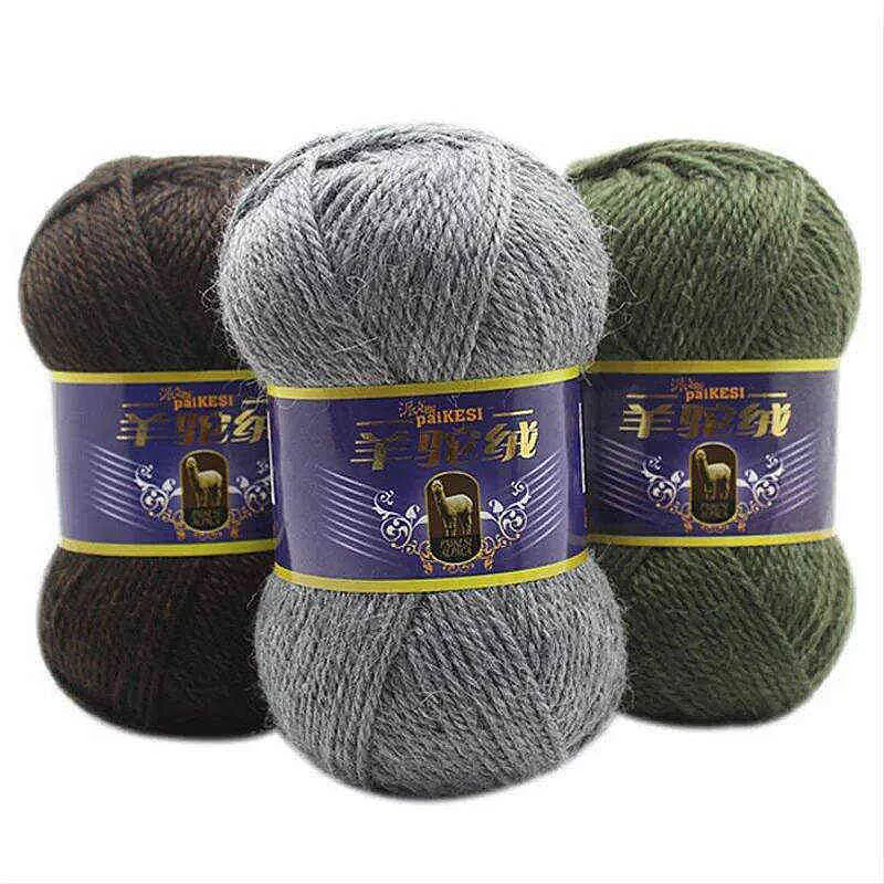 100g Camel Alpaca Filato cashmere Morbido fai da te Lavorato a maglia Qulity Grosso Spessore all'ingrosso Crochet Artigianato Sciarpa maglieria Lana Y211129