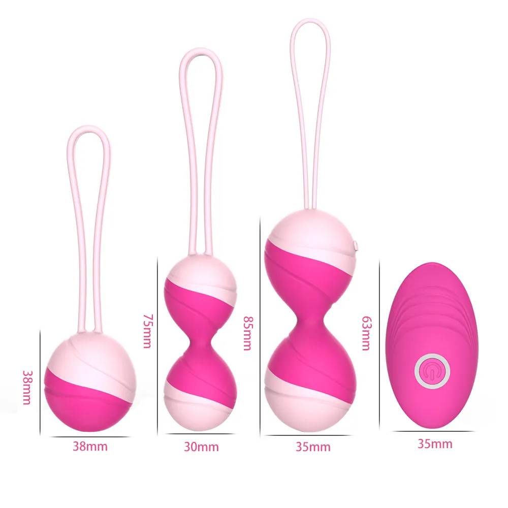 Kegel bolas vibrador vibratório ovo brinquedos sexy para mulher controle remoto vaginal exercício apertado ben wa geisha músculo Shrink2774939