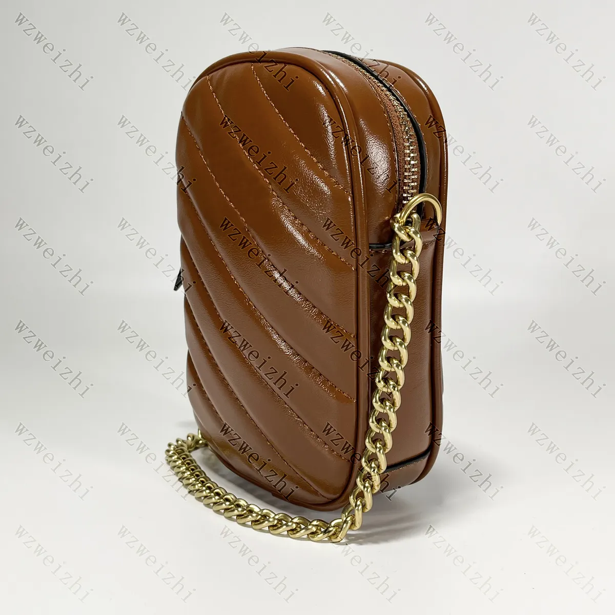 Nieuwste stijl marmont mini handtas portefeuilles munt portemonnees gouden ketting schoudertas crossbody tassen mobiele telefoon pakket 10 5x17x5cm245t