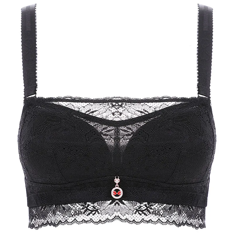 Reggiseno invisibile Taglie forti B C D Coppa Cinghie convertibili ultra sottili Reggiseni senza spalline Abito da sposa feste Moda Bralette in pizzo morbido