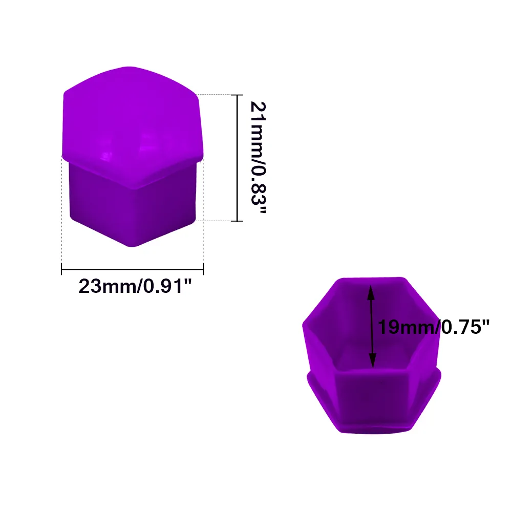 roda de carro porca tampas 19mm preto auto hub parafuso tampa de parafuso de parafuso decoração exterior Proteção de poeira de proteção especial