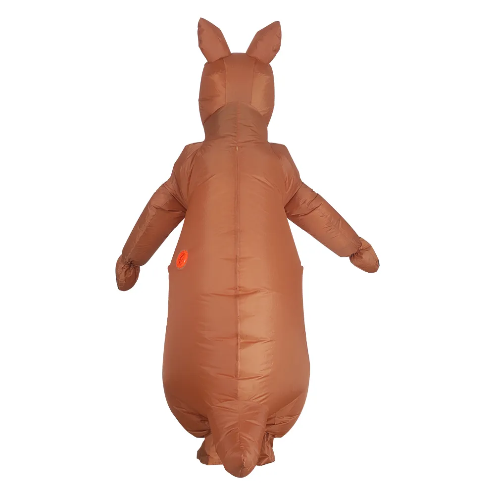 Costume de poupée mascotte adulte dessin animé kangourou de noël Costume gonflable homme femme carnaval robe de soirée drôle jeu de rôle Costumes d'halloween