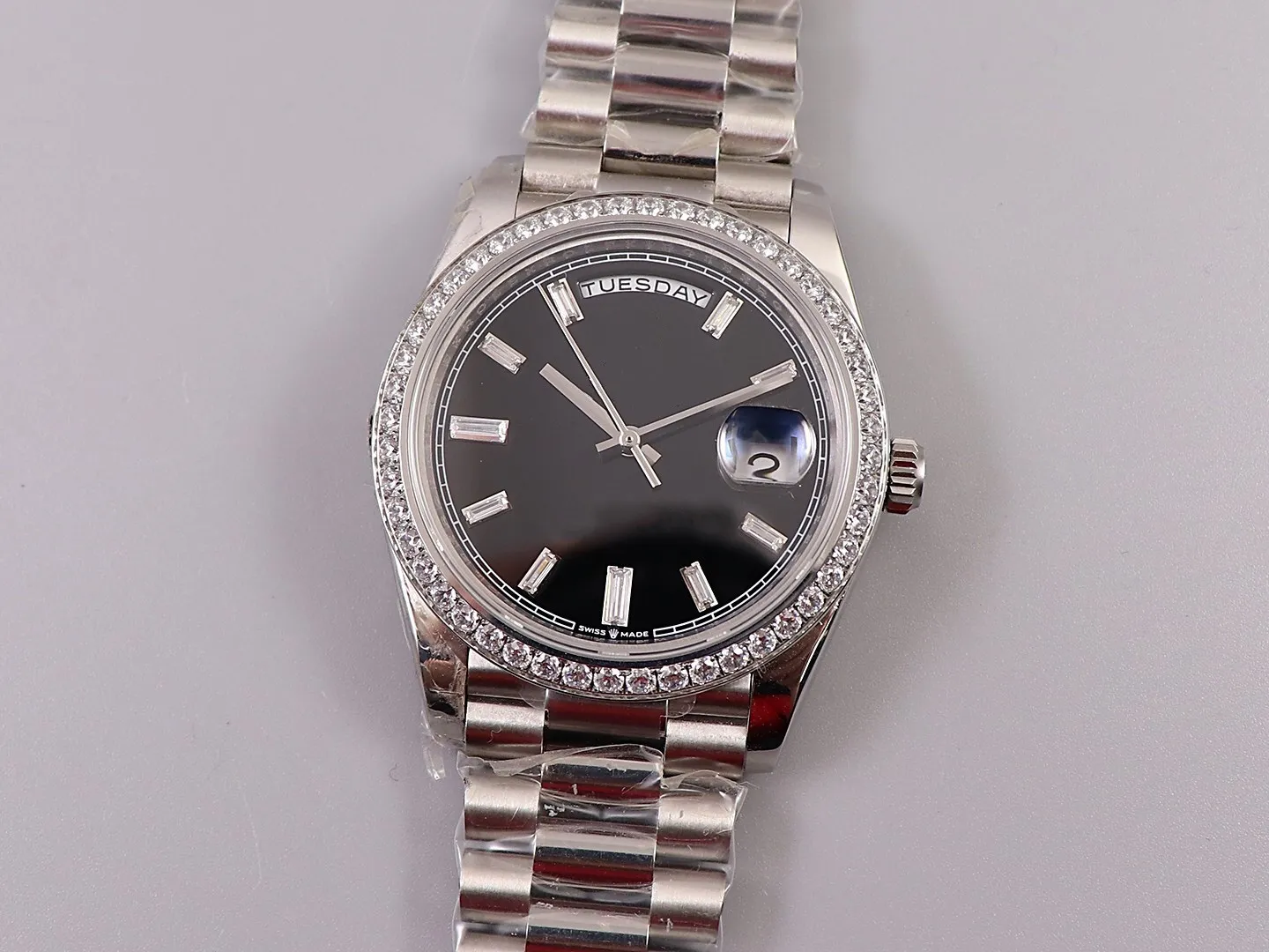 EW Men's Watch Size 40mm مع 3255 حركة تلقائية بالكامل الياقوت المرآة Crystal 904L Fine Strap Function 294p